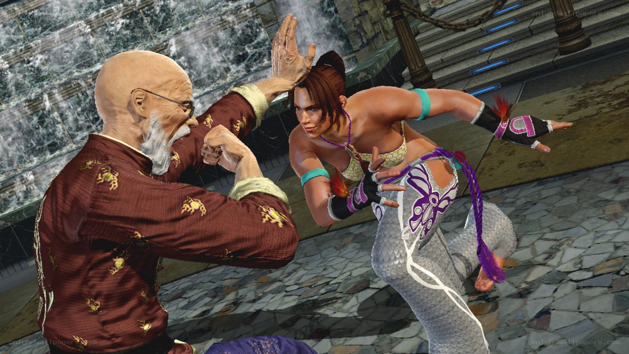 fight scene from fighting game