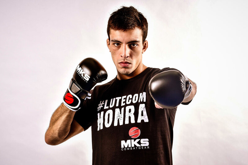 fighter in boxing gloves
