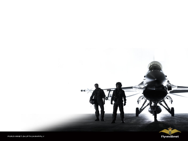Fighter jet and pilots silhouette