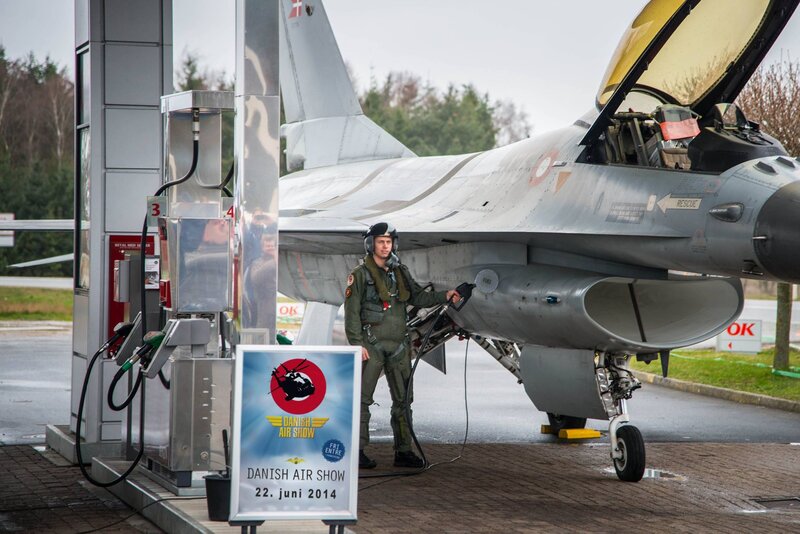 Fighter Jet at Fueling Station