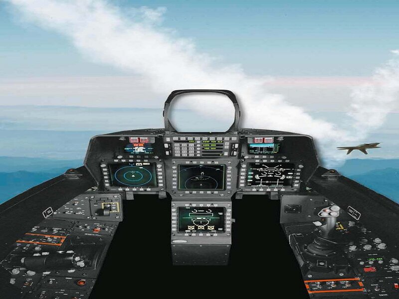 Fighter Jet Cockpit — Black, Dramatic