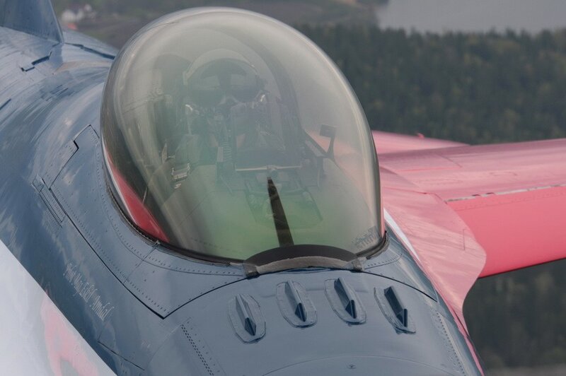 Fighter Jet Cockpit — Blue, Calm