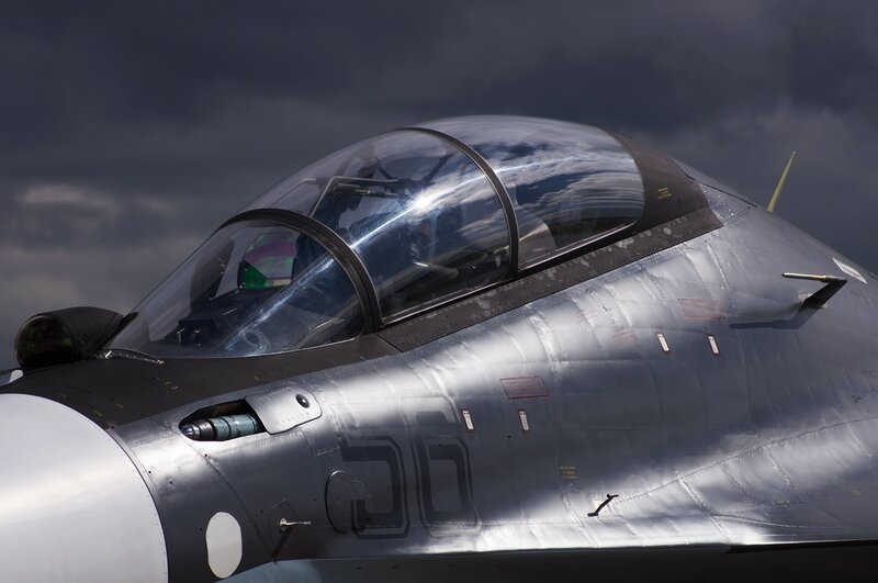 Fighter Jet Cockpit — Gray, Dramatic