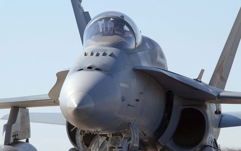 Fighter Jet Cockpit — Gray