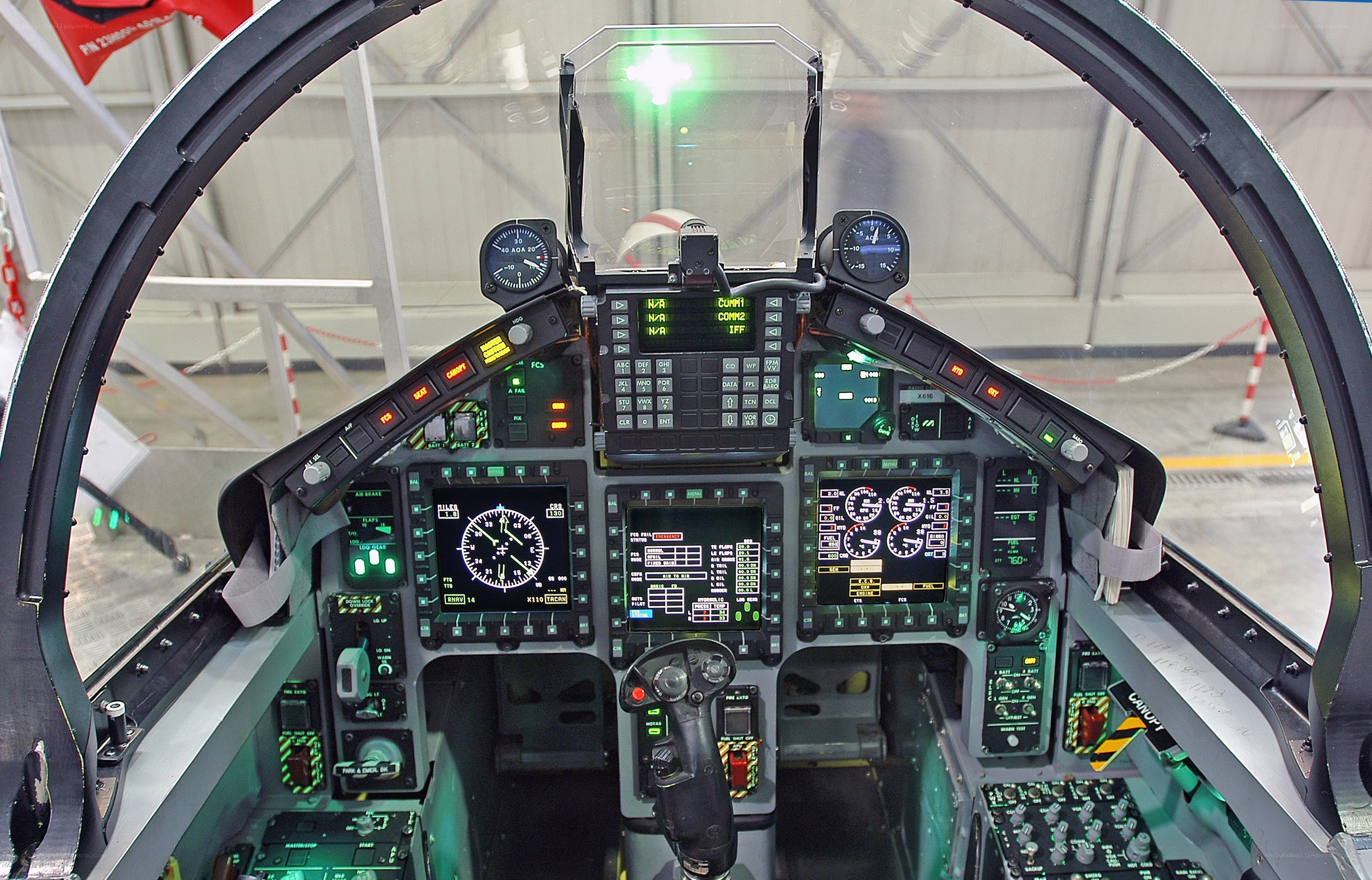 fighter jet cockpit interior