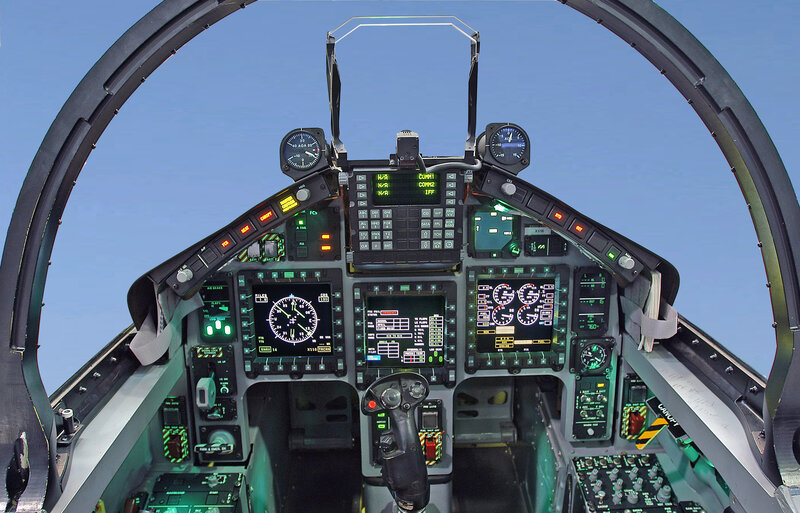 fighter jet cockpit interior