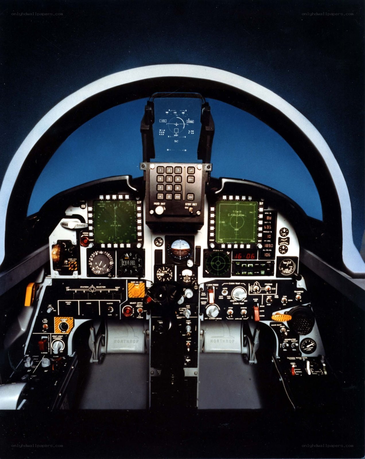 fighter jet cockpit interior