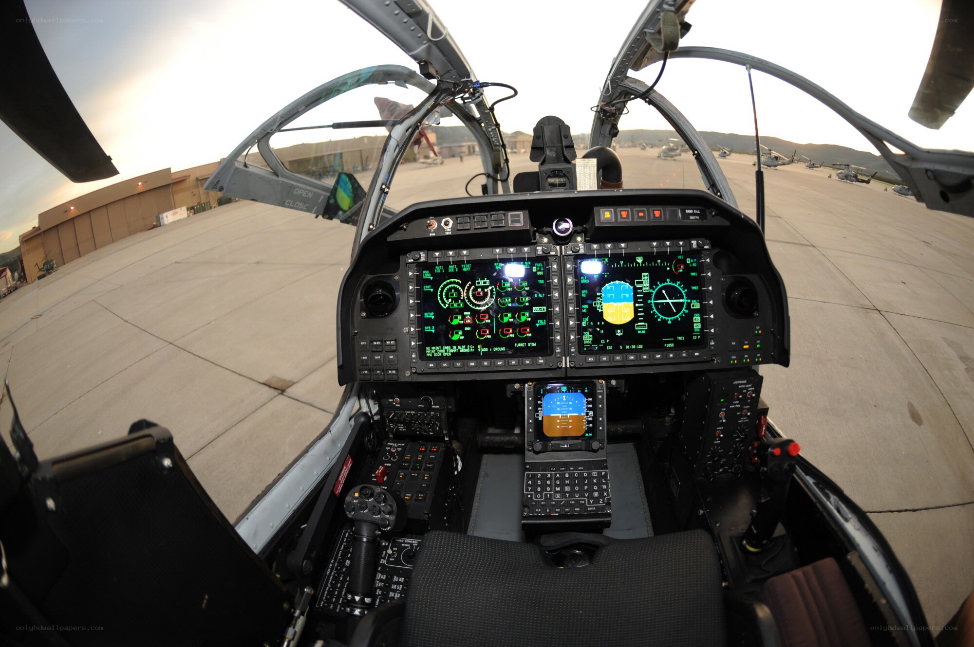 fighter jet cockpit view