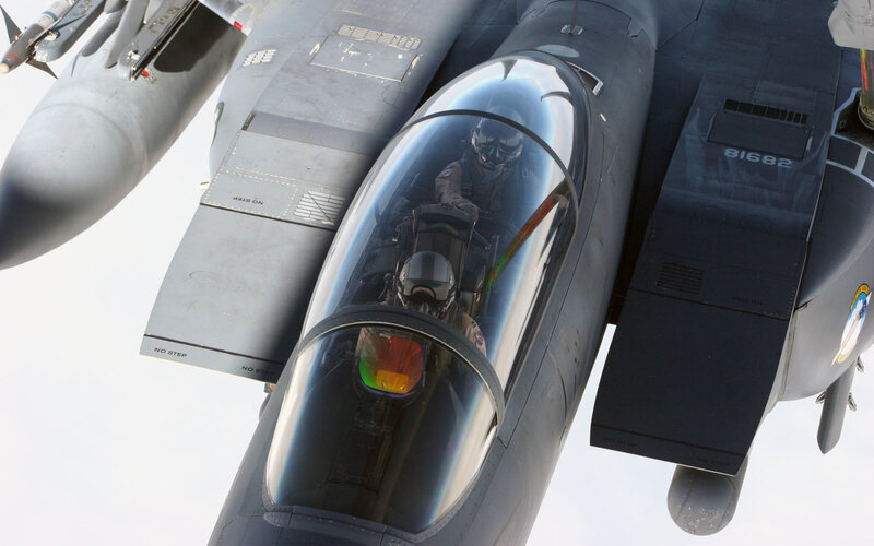 fighter jet cockpit view