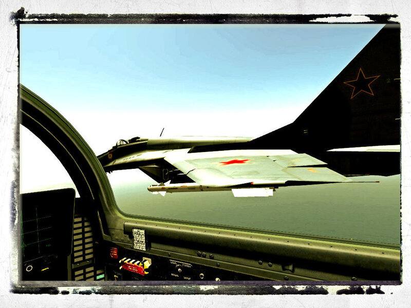 Fighter Jet Cockpit View — Green
