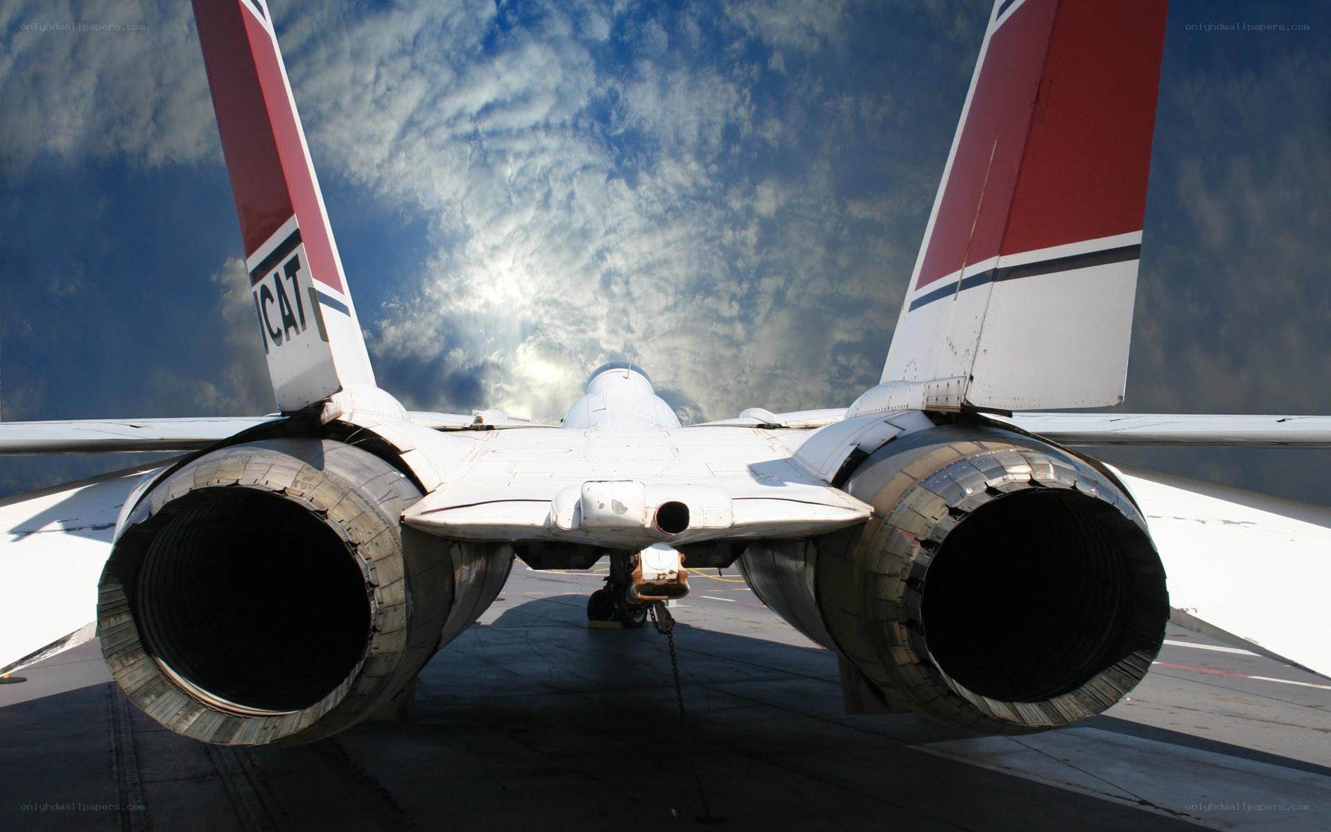 fighter jet engines on tarmac