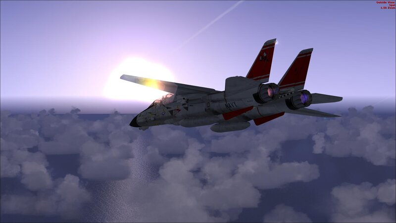 fighter jet flying over clouds