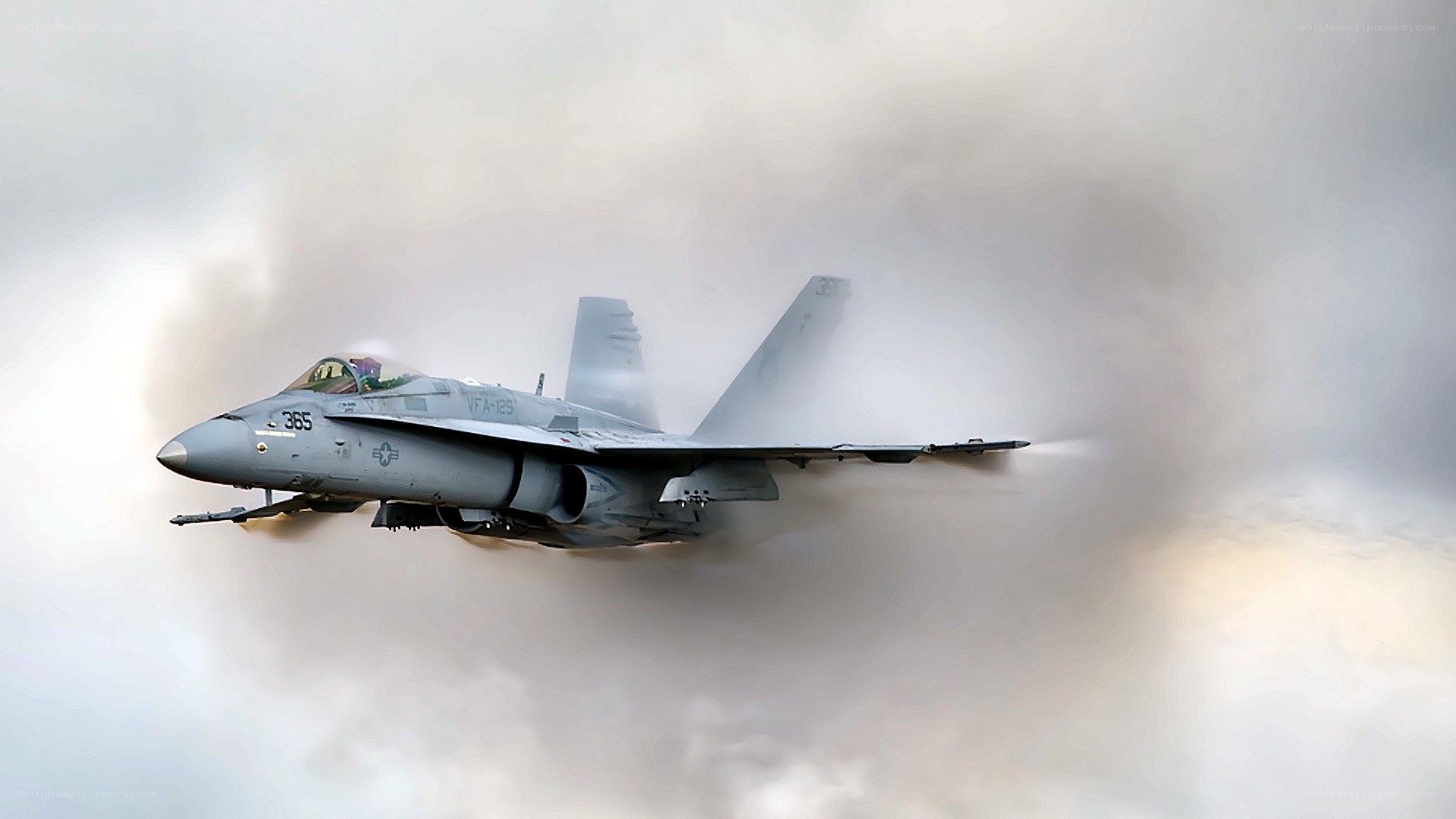 fighter jet in cloud