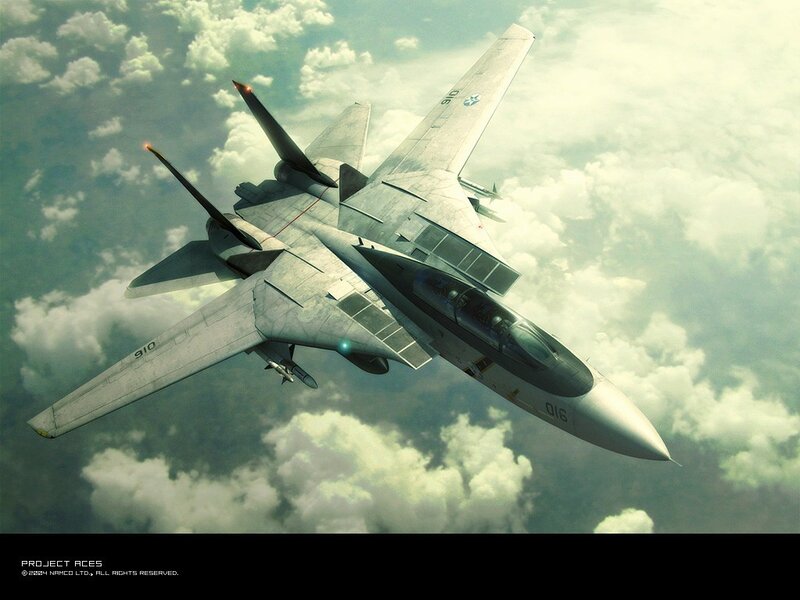 Fighter Jet in Clouds — Gray, Dramatic, Digital Art, Missile