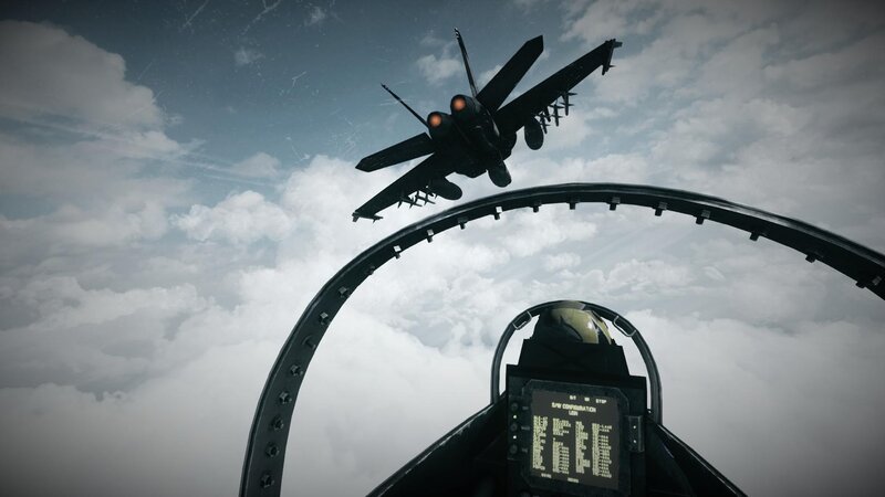 Fighter Jet in Cockpit View
