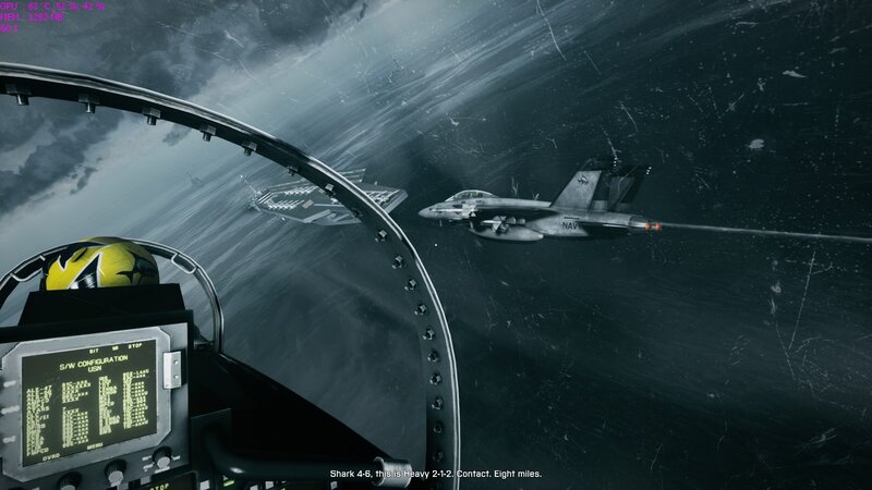 Fighter jet in combat flight
