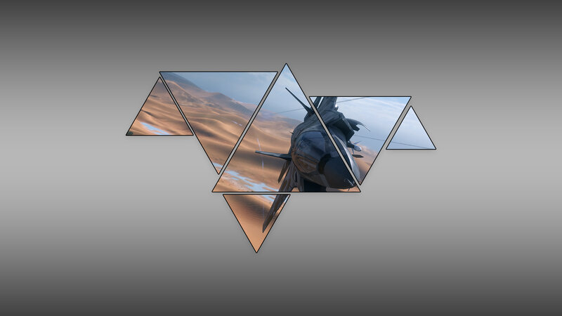 Fighter Jet in Desert