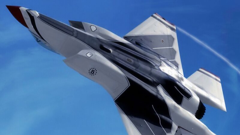 fighter jet in flight