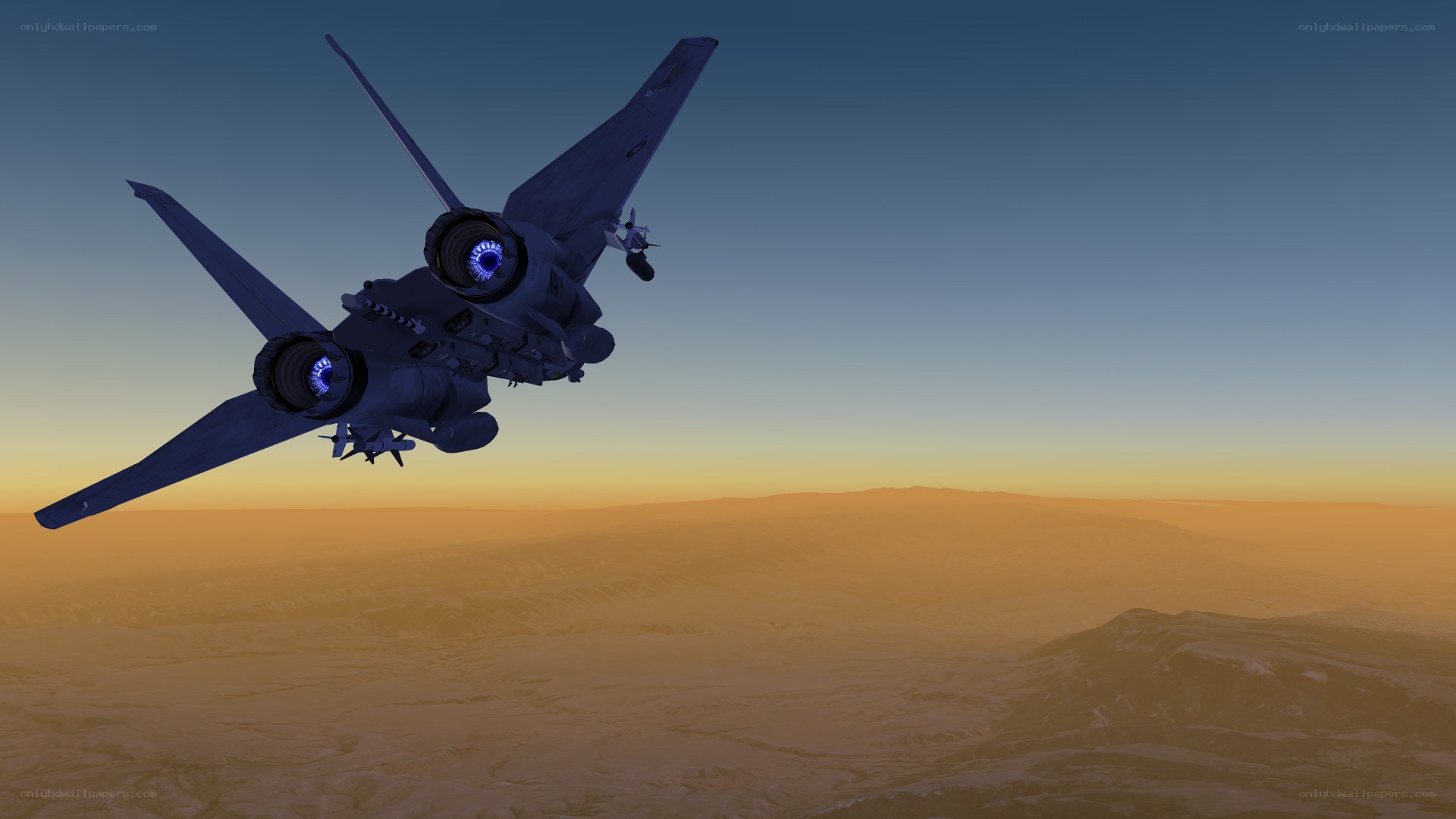 fighter jet in flight