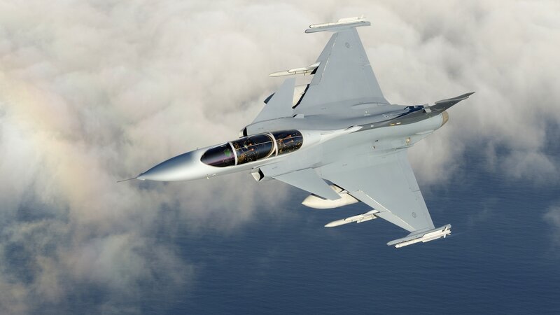 fighter jet in flight