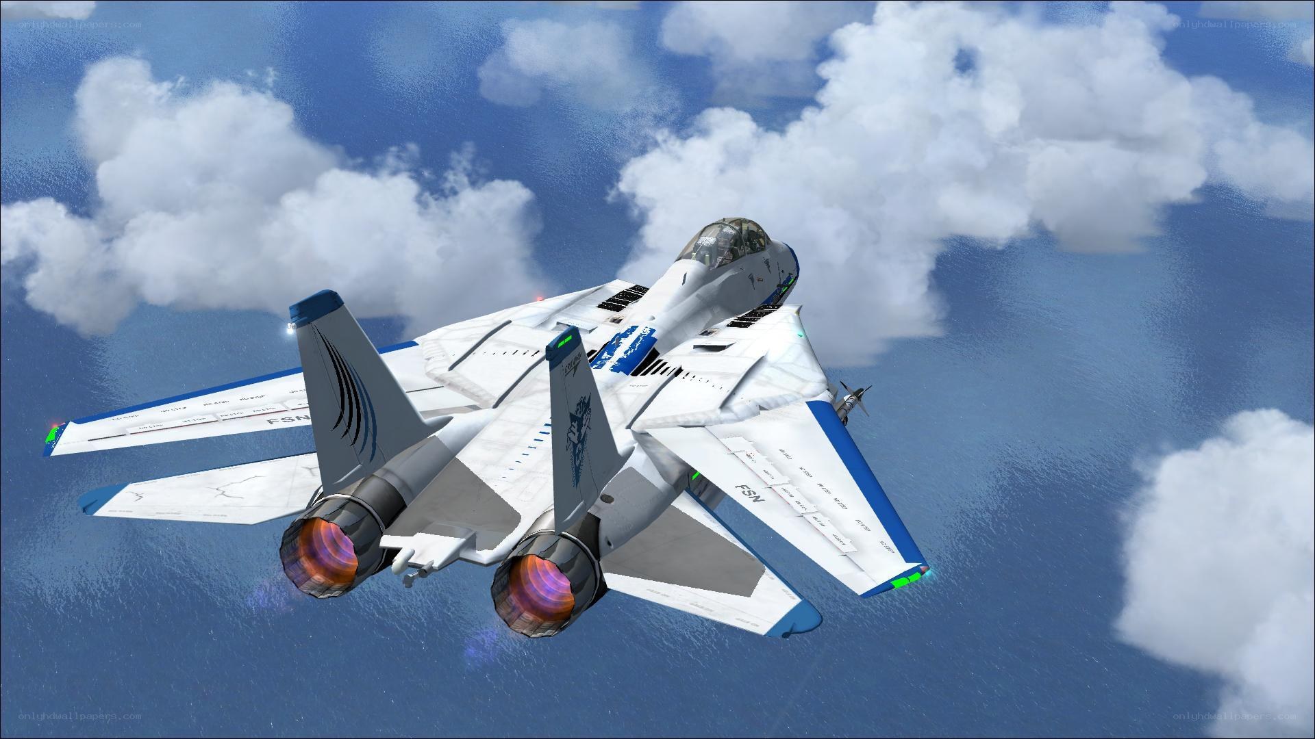 fighter jet in flight
