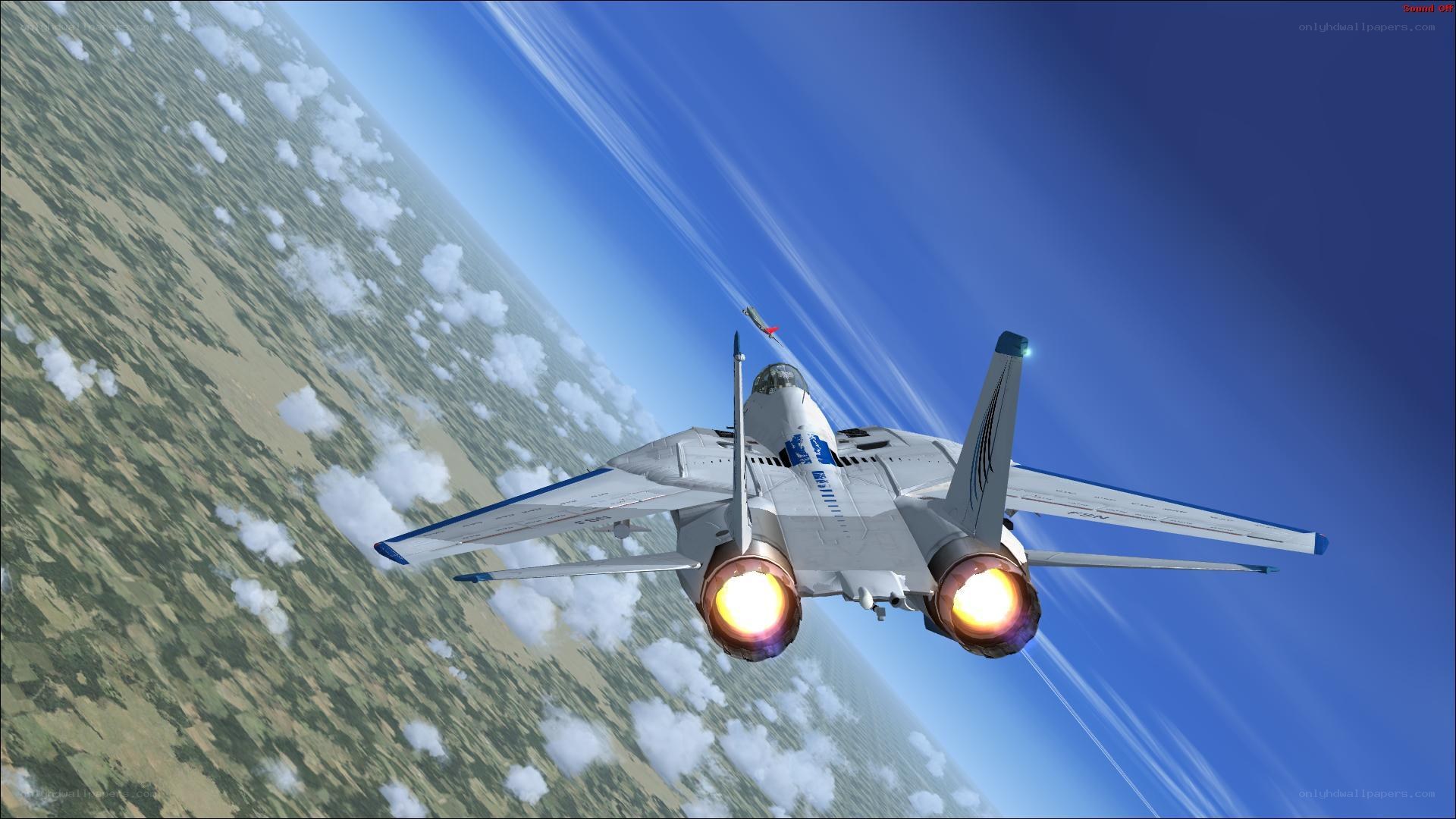 fighter jet in flight