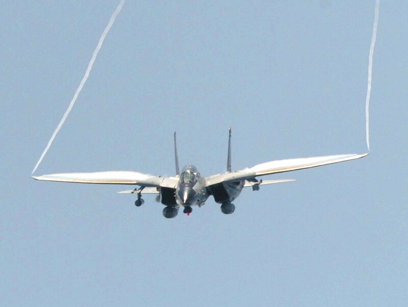 fighter jet in flight