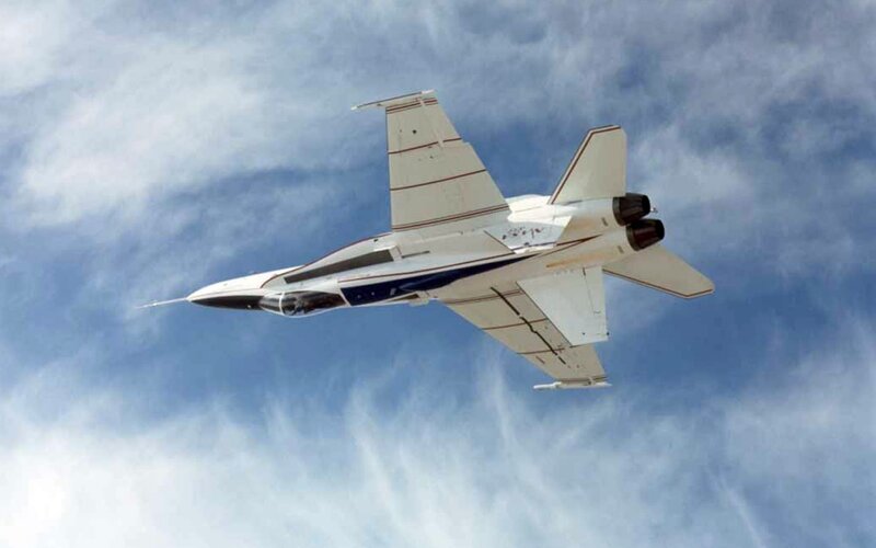 fighter jet in flight