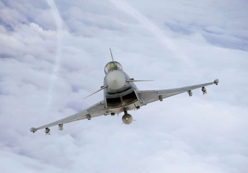 fighter jet in flight