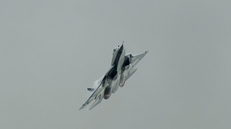 fighter jet in flight