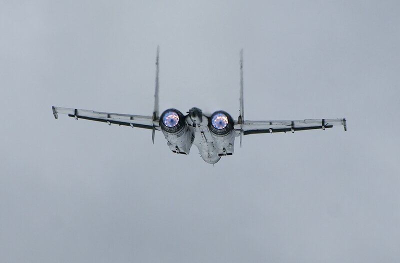 fighter jet in flight