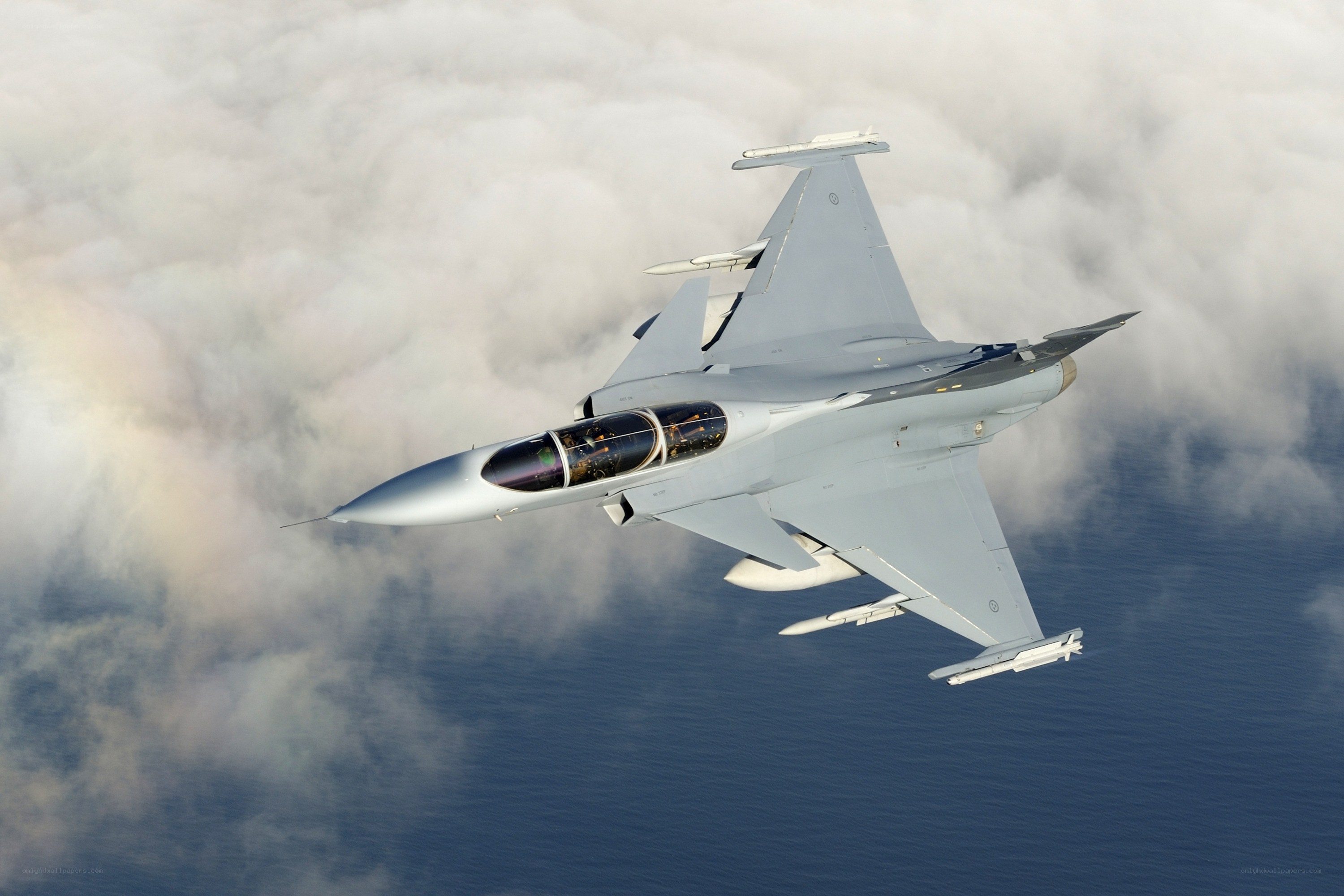 fighter jet in flight