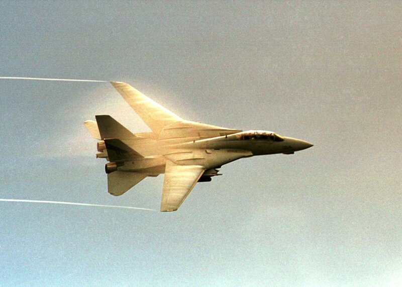fighter jet in flight