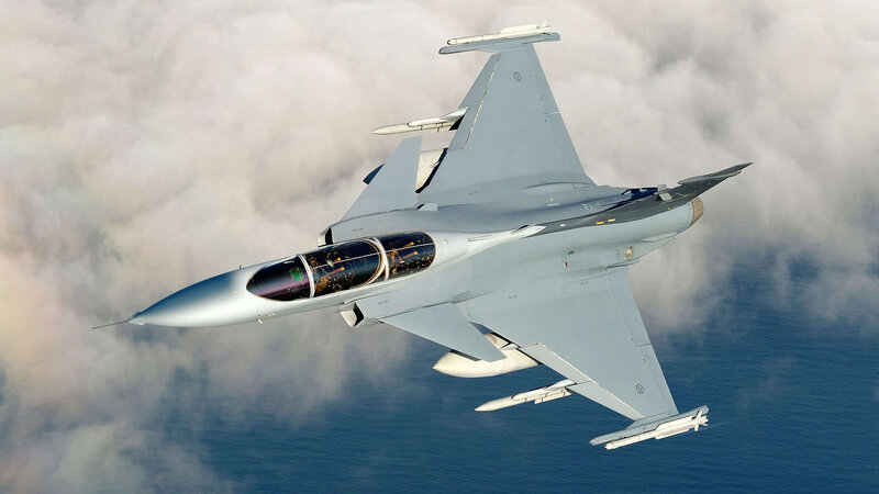 fighter jet in flight