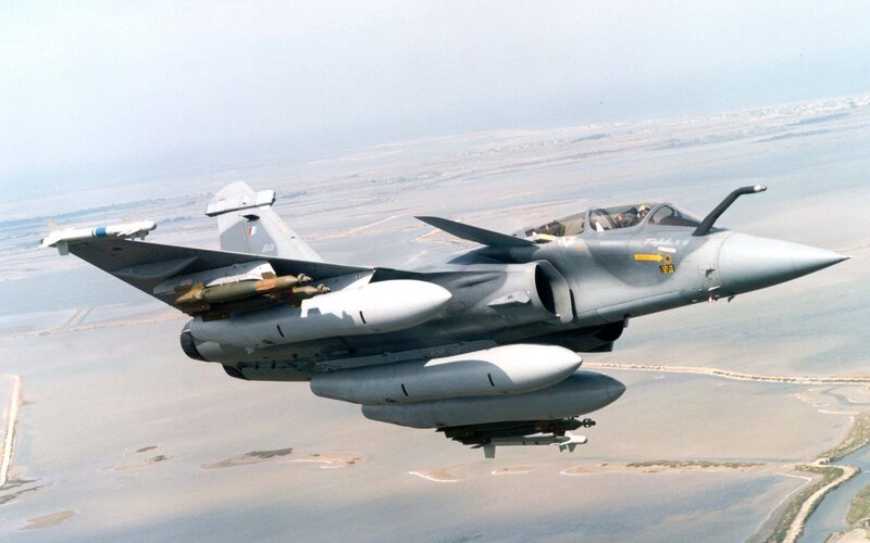 fighter jet in flight