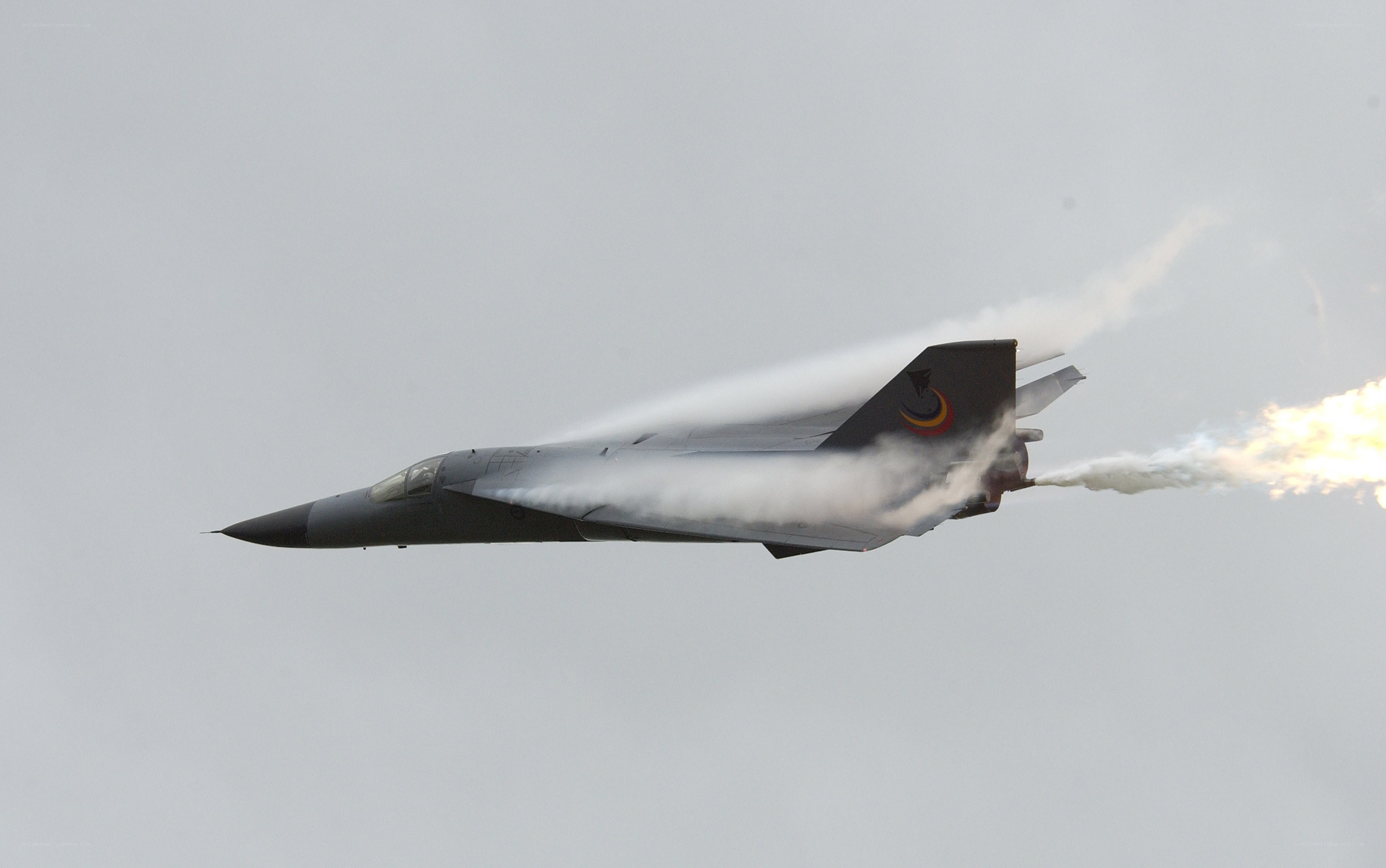 fighter jet in flight