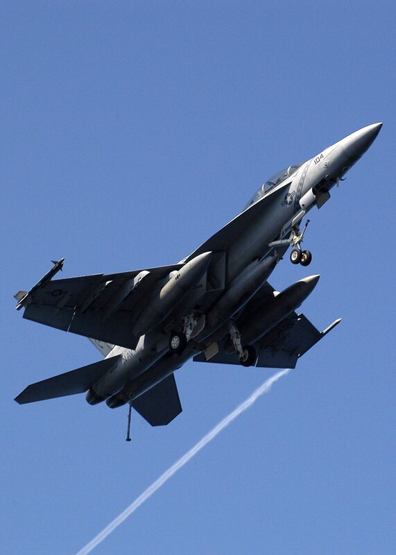 fighter jet in flight