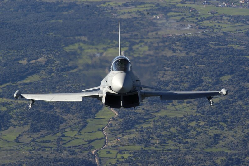 fighter jet in flight