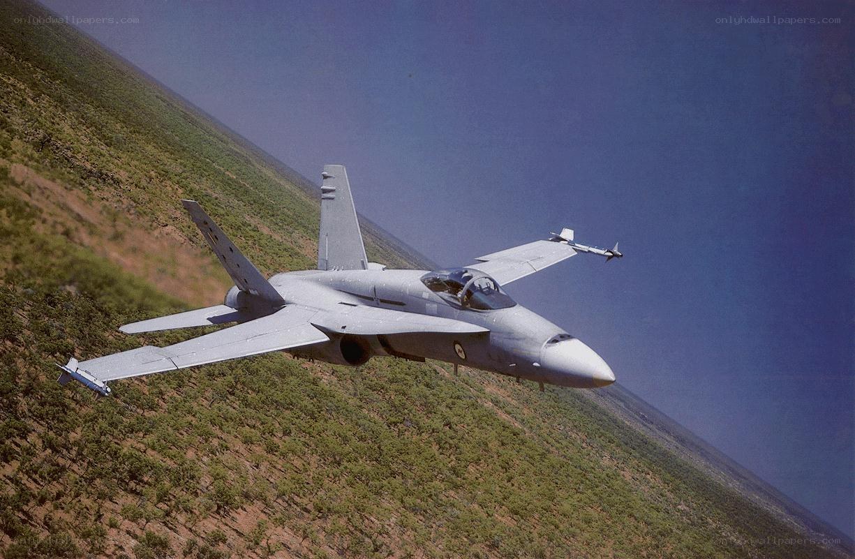 fighter jet in flight