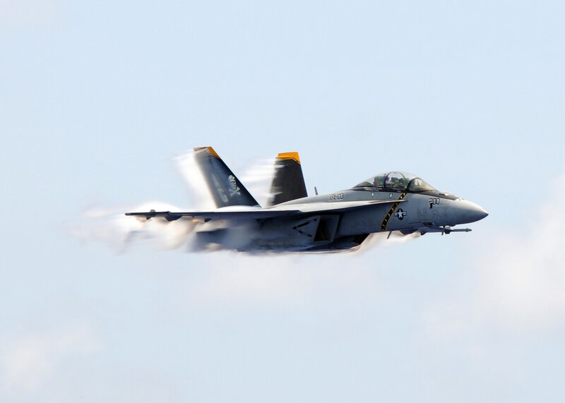 fighter jet in flight