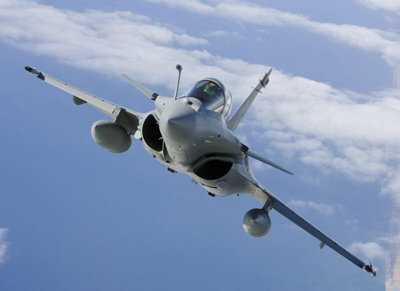 fighter jet in flight