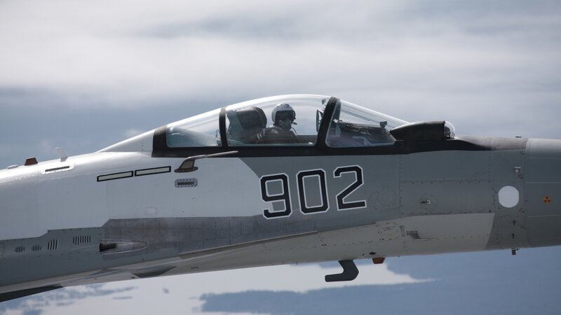 fighter jet in flight