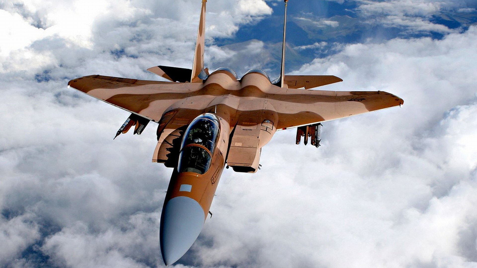 fighter jet in flight