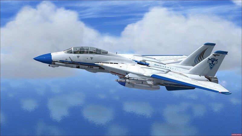 Fighter Jet in Flight — Blue, Calm, Afternoon, 3d Render, Clouds