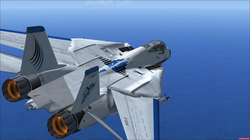 Fighter Jet in Flight — Blue, Calm, Afternoon, 3d Render, Ocean
