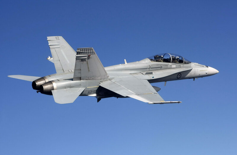 Fighter Jet in Flight — Blue, Clear, Afternoon, Photograph, Pilot