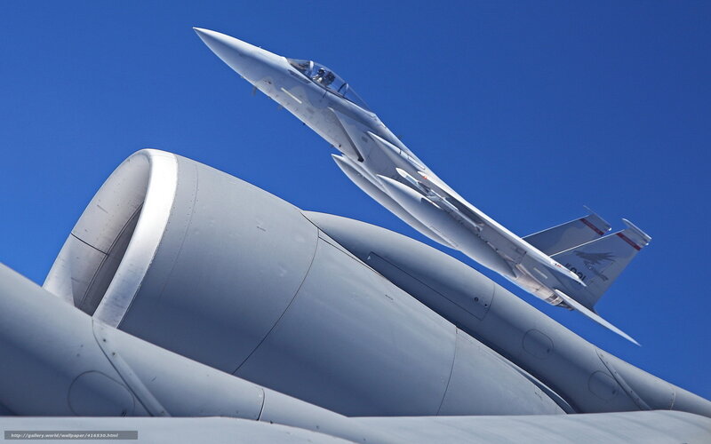 Fighter Jet in Flight — Blue, Dramatic, Afternoon, Photograph, Jet Engine, Aircraft