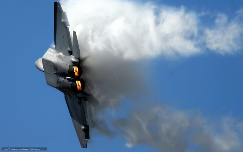Fighter Jet in Flight — Blue, Dramatic, Afternoon, Photograph, Jet Engine, Exhaust