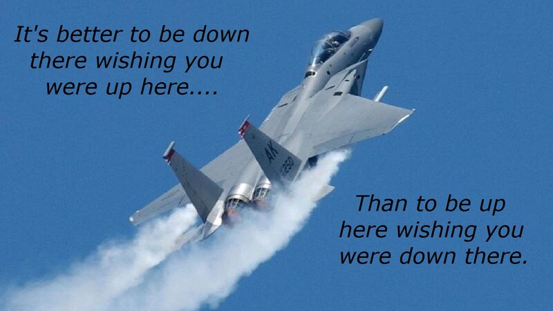Fighter Jet in Flight — Blue, Dramatic, Afternoon, Photograph, Smoke