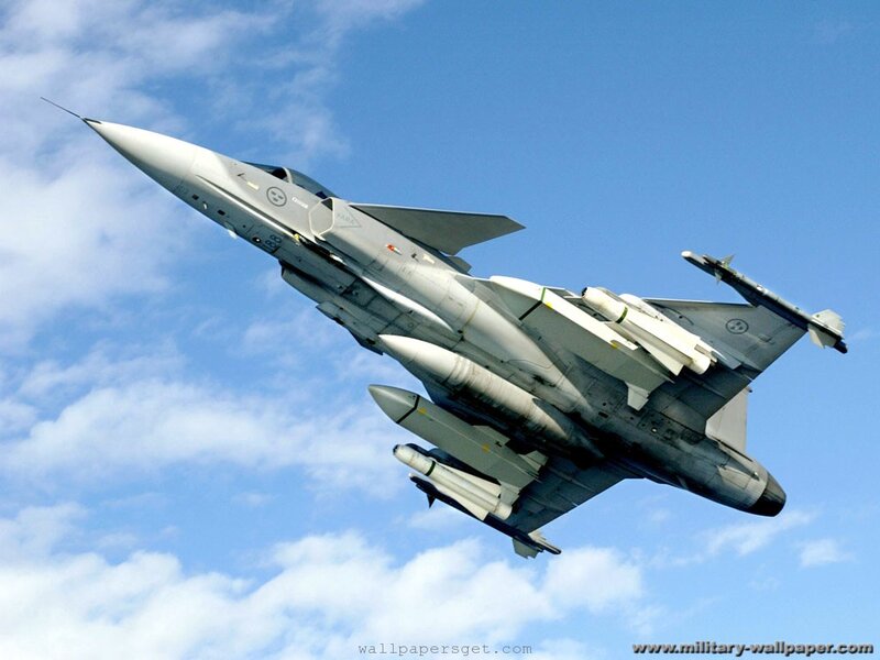 Fighter Jet in Flight — Blue, Dynamic, Afternoon, Photograph, Aircraft